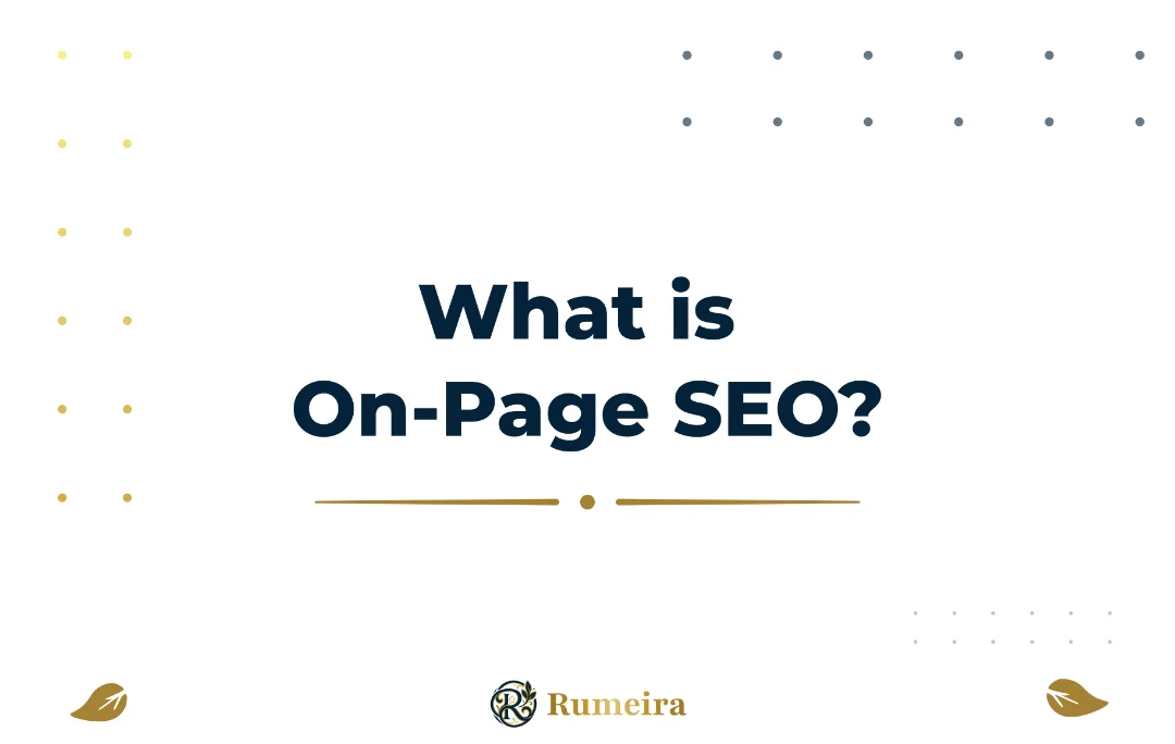 A simplified webpage diagram with on-page SEO elements highlighted.