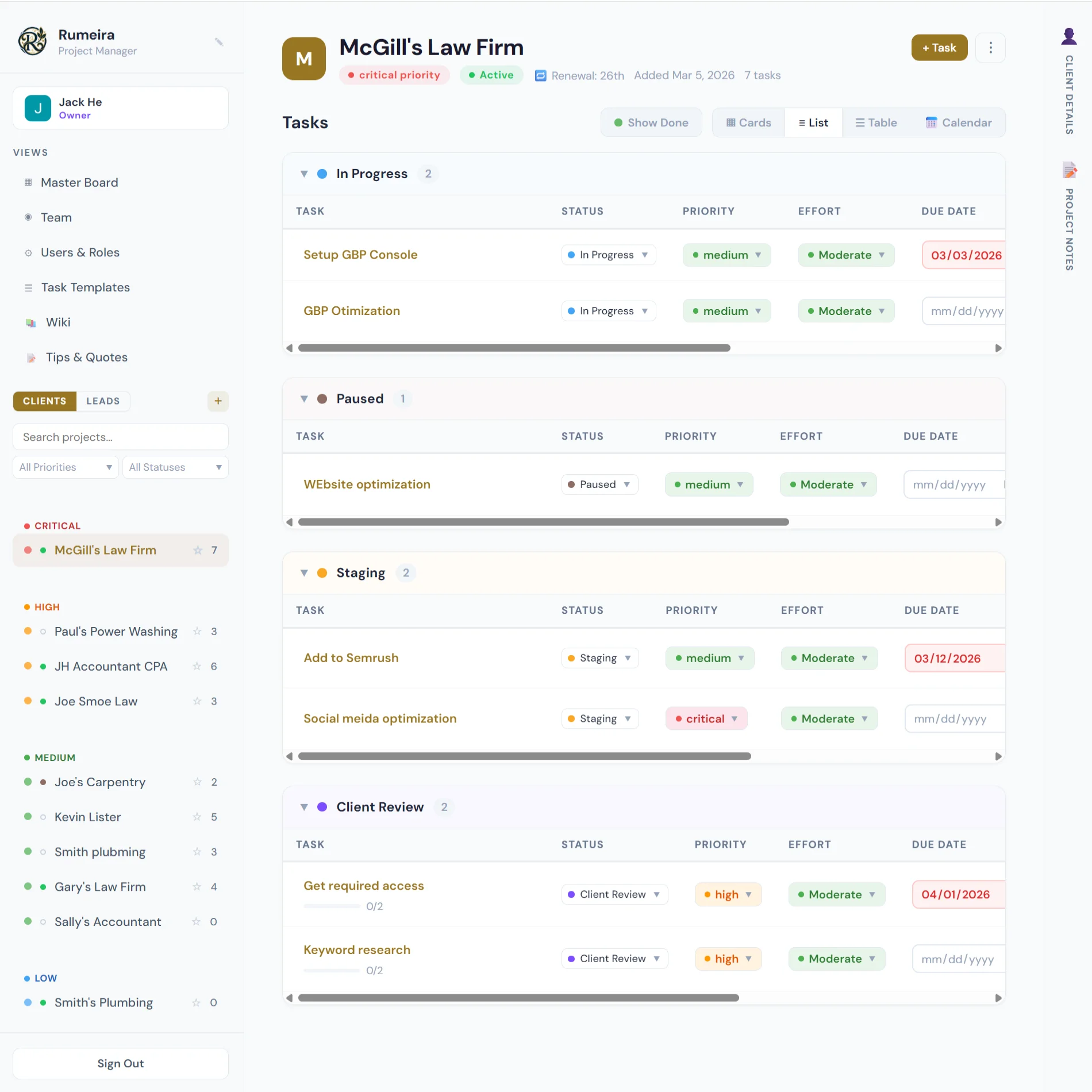Agency PM Suite