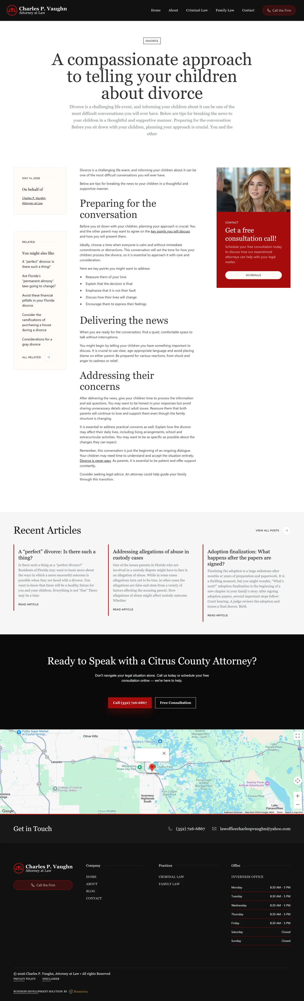 Charles P. Vaughn -Blog Article page