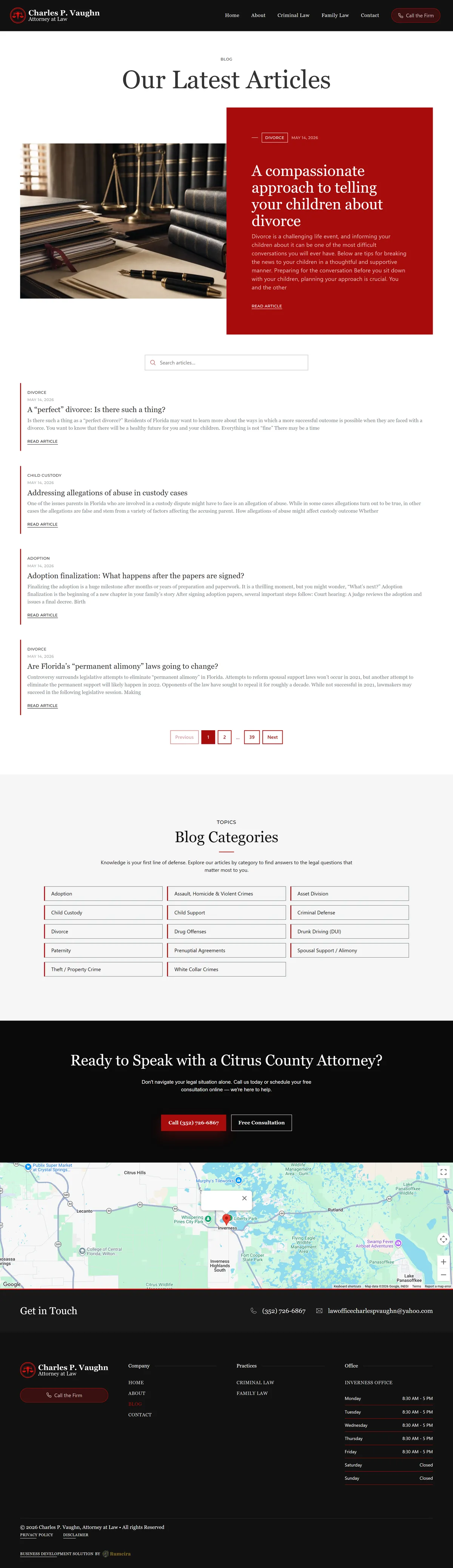 Charles P. Vaughn -Blog page