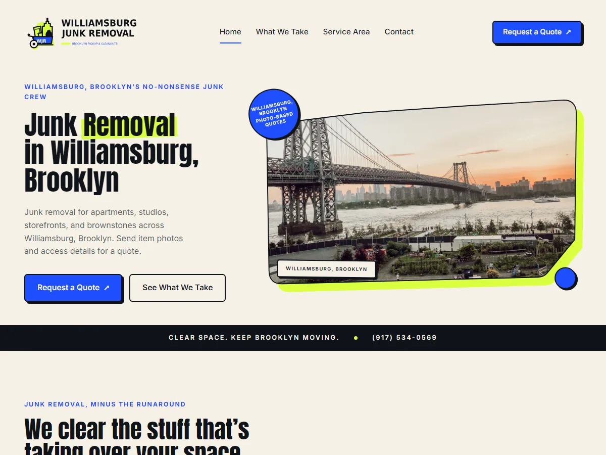 Junk Removal in Williamsburg, Brooklyn