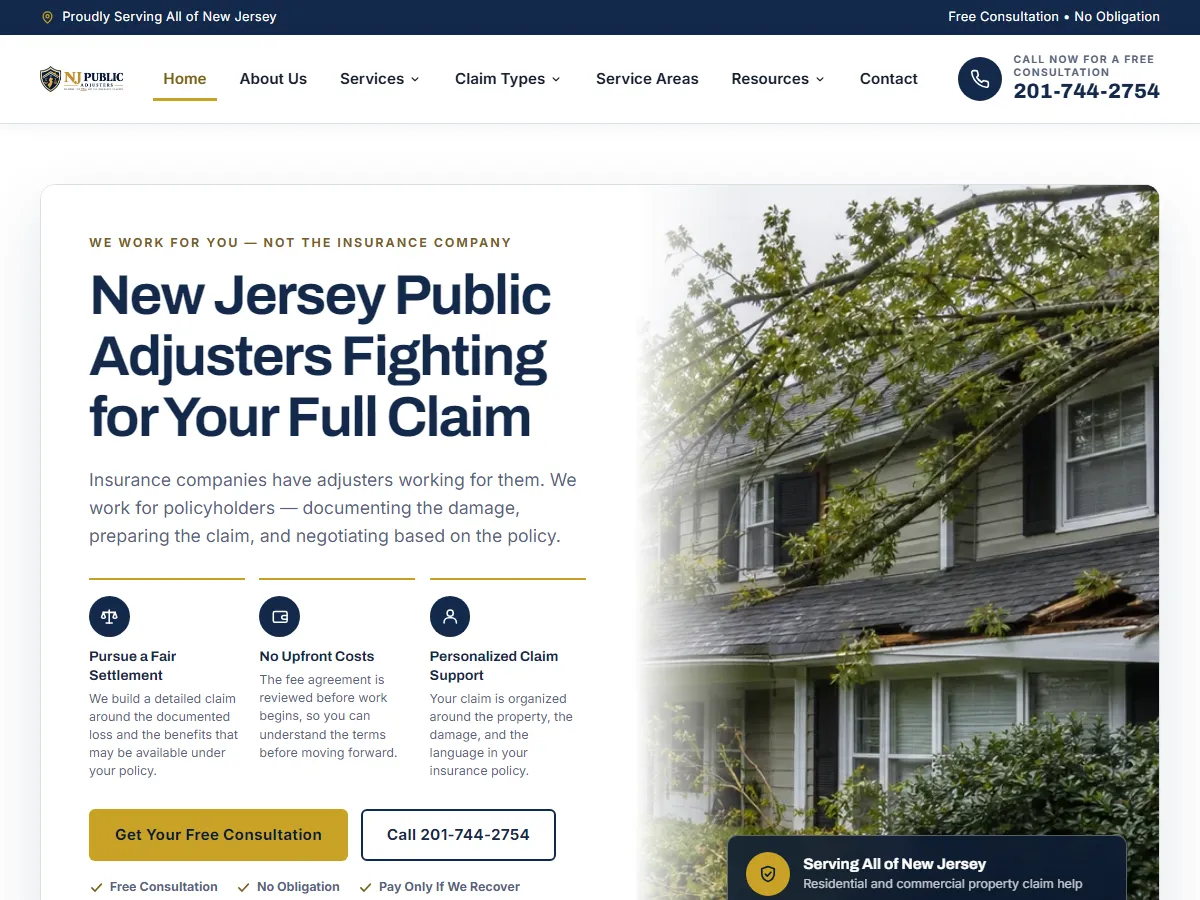 New Jersey Public Adjuster