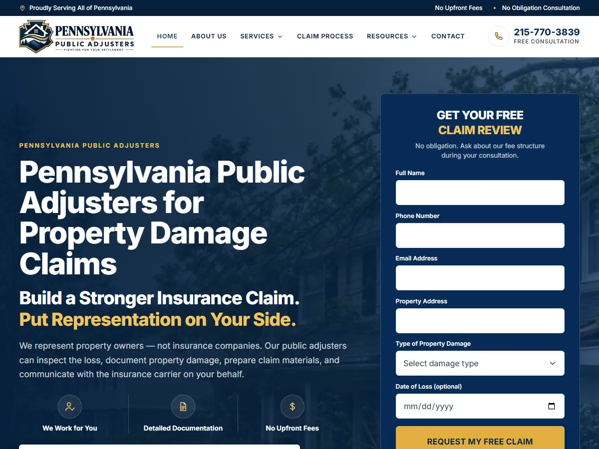 Pennsylvania Public Adjuster