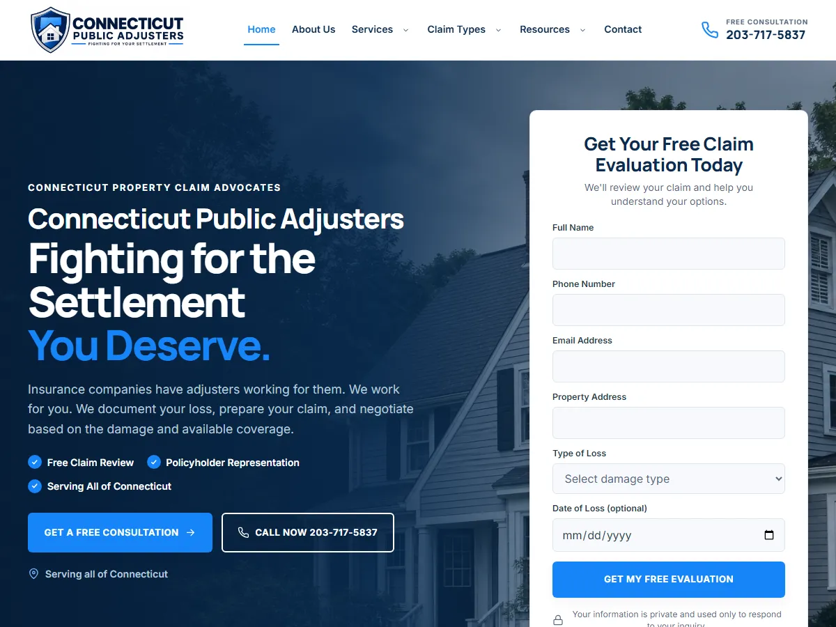 Public Adjuster Connecticut