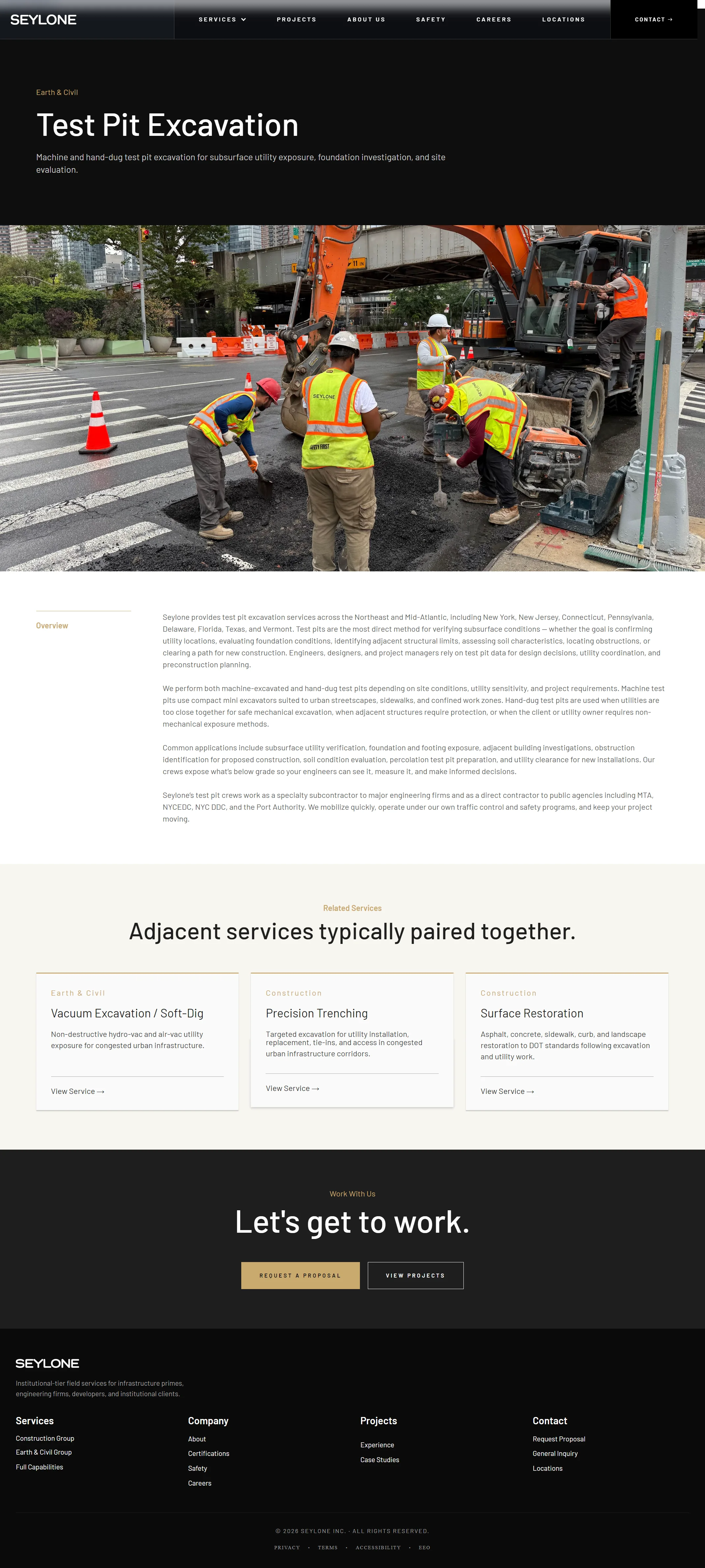 Seylone, Service detail page