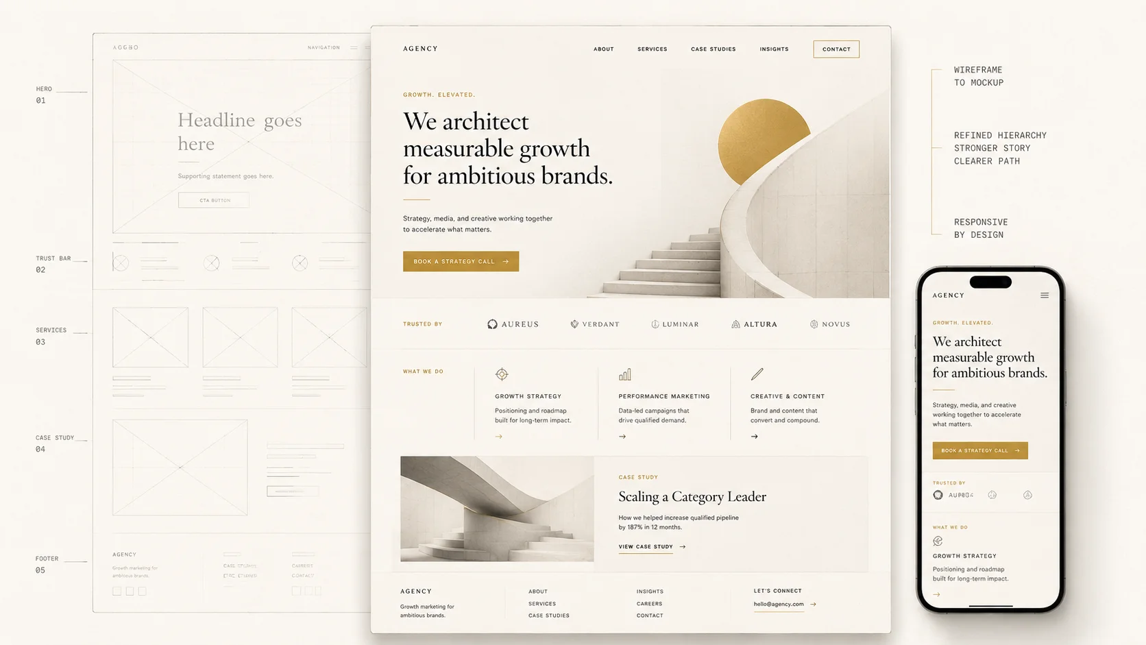 website mockup